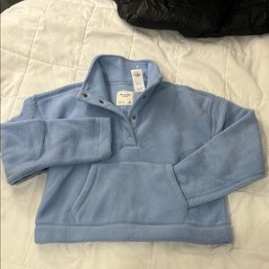 Abercrombie & Fitch Sky Blue Fleece Pullover